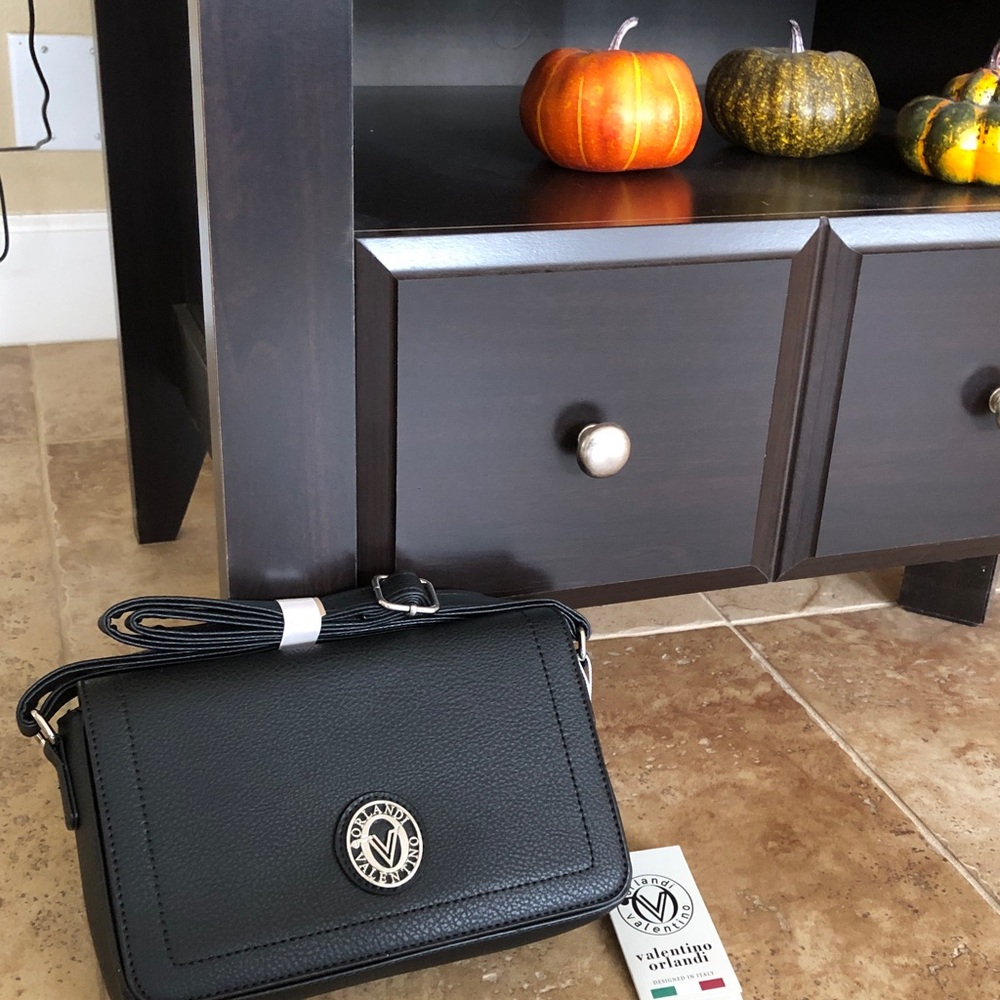 Valentino Orlandi Black Crossbody Bag
